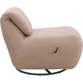 Andas Relaxsessel »Emberson Sessel, Rückenlehne hochklappbar, Drehsessel« Rückenverstellung, Drehfunktion, wahlweise auch Swivel (Wipp) Funktion rosa