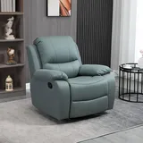 Homcom Relaxsessel Polyester 100 x 98 x 93 cm Grün mit Fußstütze