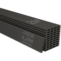 Juskys Terrassendiele 220 cm grau