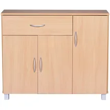 FineBuy Sideboard 75 cm x 90 cm x 30 cm buche