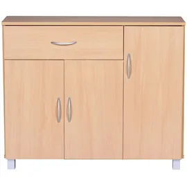 FineBuy Sideboard 75 cm x 90 cm x 30 cm buche