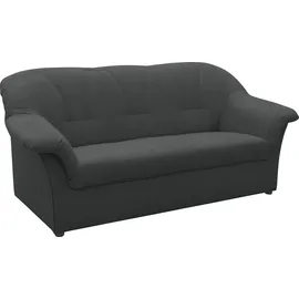 DOMO collection 3-Sitzer Couch Polyester Grau
