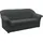 DOMO collection 3-Sitzer Couch Polyester Grau