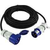 ChiliTec CEE Verlängerungskabel 10Meter IP44 Stecker Kupplung Schutzdeckel