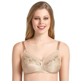 Anita "2er Pack Komfort BH ohne Bügel Safina", Damen, Gr. 100, Cup G, beige (sand sand), Obermaterial: 50% Polyamid PA. 25% Polyester PES. 10% Elasthan EL. 10% Viskose CV. 5% Baumwolle CO., BHs Entlastungs-BH