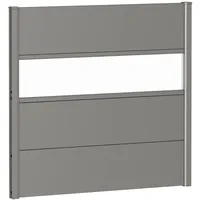 Biohort Sichtschutzelement 100 x 90 cm Quarzgrau Metall
