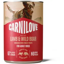 CARNILOVE Lamm & Wildschwein Nassfutter 12 x 400 g