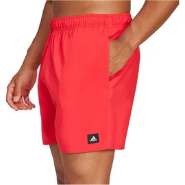 adidas Badeshorts Solid CLX Short-Length Rot/Schwarz S