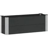 vidaXL Hochbeet 100 x 30 x 36 cm Schwarz