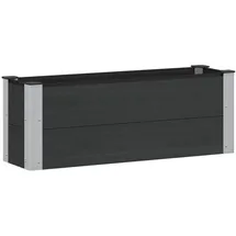 vidaXL Hochbeet 100 x 30 x 36 cm Schwarz
