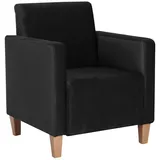58 aufm Kessel Cocktailsessel Kaylee Samtvelours 58 x 0 x 0 cm Schwarz mit Relax-Funktion
