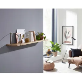 Wohnling Wandregal 120 x 25 x 22 cm Braun