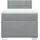 vidaXL Boxspringbett 90 x 200 cm Hellgrau