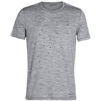 Icebreaker Tech Lite Tour Du Mont Blanc Merino Short Sleeve T-shirt Grau S Mann