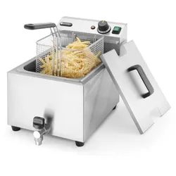 Hendi Friteuse Mastercook mit Ablasshahn - 8 l, 300x515x345 mm