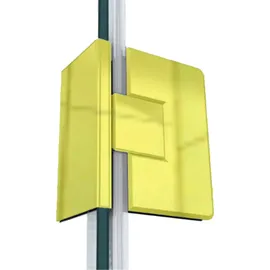 Buylando Emma 90x80x90 cm H:195 cm U-Form Duschkabine Gold Beschläge - Buylando