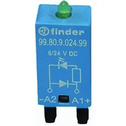 Entstörmodul Diode 6-24VDC LED mit LED-Anzeige