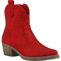 VAN HILL Damen Cowboy Boots in Rot