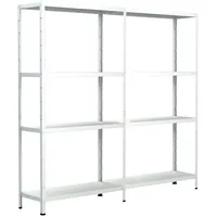 SCHULTE Regalwelt Anbauregal Metall 180 cm x 240 cm weiß