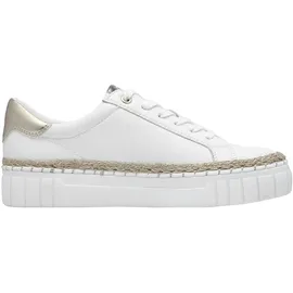 Marco Tozzi Plateau Sneaker Damen Beige/Weiß 42