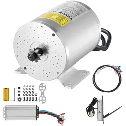 VEVOR Bürstenloser Gleichstrommotor 48V 1800W  mit Controller Fußpedal-Gaspedal