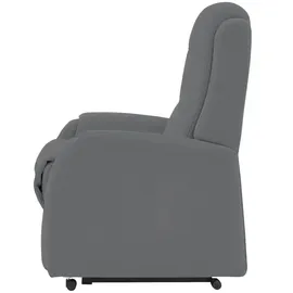 Hukla Fernsehsessel Max Mikrofaser 72 x 109 x 82 cm Schwarz elektrisch mit Rollen
