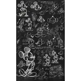 KOMAR Fototapete Mickey - Chalkboard 120 x 200 cm