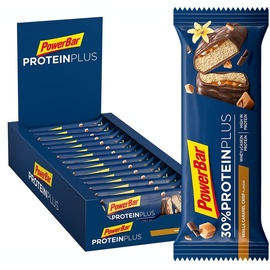 PowerBar 30% Protein Plus Vanilla-Caramel-Crisp Riegel 15 x 55 g