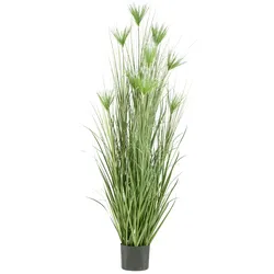 Creativ green Kunstgras »Zyperngras«, mit sieben Zyperngrasblüten Creativ green grün