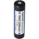 Keeppower 18650 - 2200mAh, 3,7V Li-Ion-Akku geschützt 68,9x18,5mm