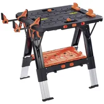 Jorgensen Klappwerkbank Stahl 635 mm x 787 mm Schwarz/Orange