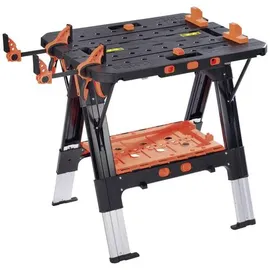 Jorgensen Klappwerkbank Stahl 635 mm x 787 mm Schwarz/Orange