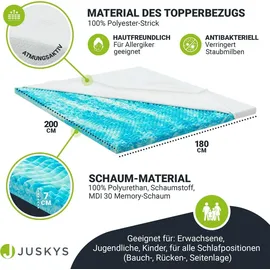 Juskys Topper 180x200cm H2/H3