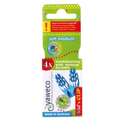 Yaweco Wechselköpfe soft-medium Kinder 4er