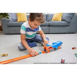 Hot Wheels Hungriger Hai-Transporter für bis zu 5 Spielzeugautos