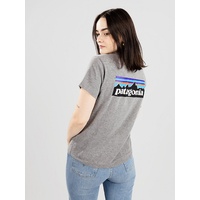 Patagonia P-6 Logo Responsibili-Tee Shirt kurzarm gravel heather (Damen) (37567-GLH)