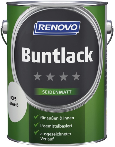 RENOVO Buntlack seidenmatt, altweiß - weiss