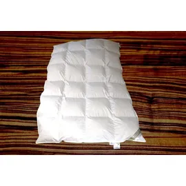 Betten Hofmann Classic Kassetten Daunenbett Daunendecke 4x6 155x220 cm 1260 g 100% neue Daunen - Weiß