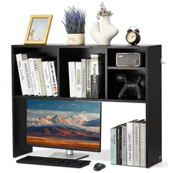 VEVOR Schreibtischregal Tischorganizer Tischregal 1-stufig Spanplatte Schwarz