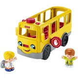 Fisher-Price HJN36 - Little People Schulbus – mehrsprachige Version, Spielzeug zum Anschieben mit Figuren,