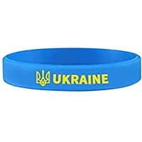 WAITLOVER Ukraine Silikon I Ständer mit Ukraine Silikon Gummi Armband Damen für Herren