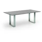 Niehoff Sitzmöbel Primus Tisch Gerades Kufengestell - Silber