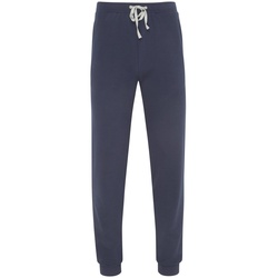 hajo Herren Homewear Hose - Jogginghose, Klima-Komfort, Stretch Cotton-Mix, uni Blau 4XL