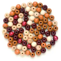 Glorex  Holzperle Braun mix 15 mm