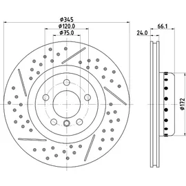 Hella 8DD 355 120-841 Bremsscheibe