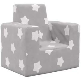 vidaXL Kindersofa vidaXL Hellgrau mit Sternen