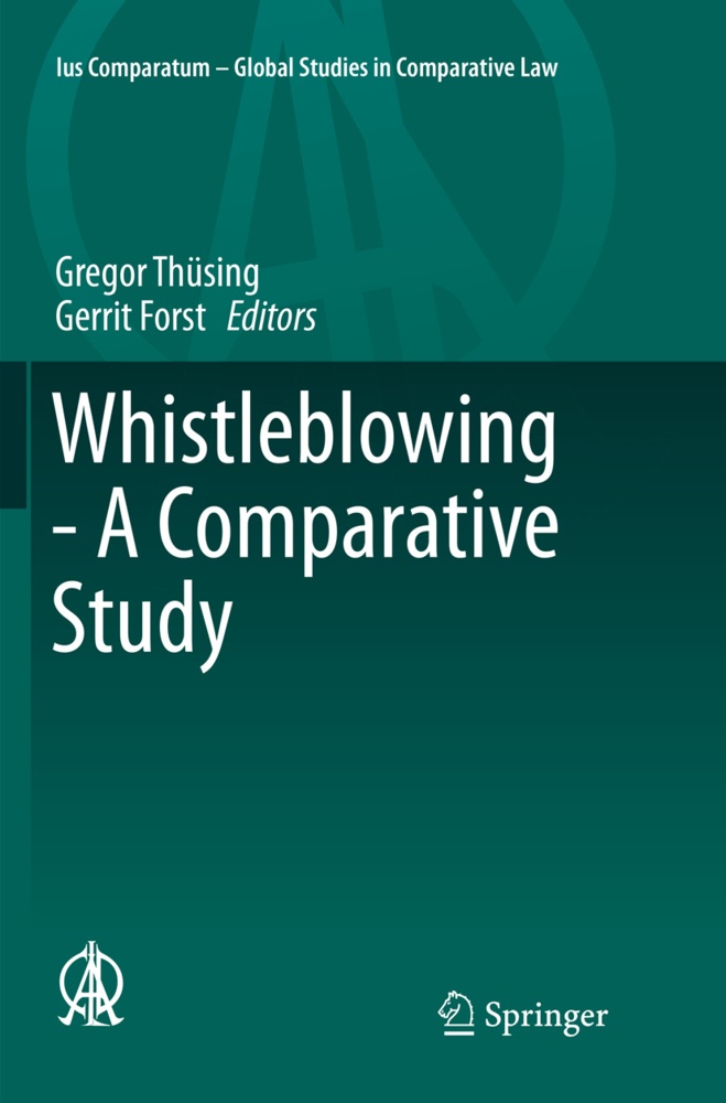 Whistleblowing - A Comparative Study  Kartoniert (TB)