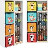 Vicco Kinderregal Marvin Bücherregal Weiß Faltbox