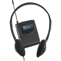 Beatfoxx Silent Guide V2 Economy Set 5-5 Stereo Funk-Empfänger mit Gürtelclip und 5 ultraleichte Stereo-Kopfhörer - für Betrieb Silent Disco V2 und Silent Guide V2-Sendern geeignet