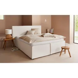 Polsterbett "Isaline", beige, B:193cm L:213cm, 100% Polyester, LEGER HOME BY LENA GERCKE, Betten, Polsterbett Polsterbett ohne Bettkasten, wahlweise ohne Matratze oder mit 3 Matratzenarten, Kopfteilhöhe 107 cm